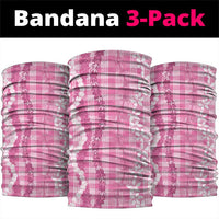 Hawaiian Ohia Lehua Lei Neck Gaiter Plaid Palaka Akala Pattern - Polynesian Pride