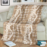 Hawaiian Ohia Lehua Lei Blanket Plaid Palaka Kalaihaahaa Pattern - Polynesian Pride