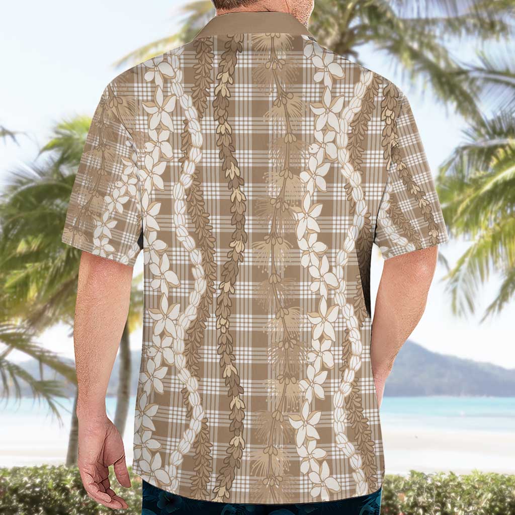 Hawaiian Ohia Lehua Lei Hawaiian Shirt Plaid Palaka Kalaihaahaa Pattern - Polynesian Pride
