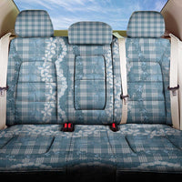 Hawaiian Ohia Lehua Lei Back Car Seat Cover Plaid Palaka Uliuli Omaomao Pattern - Polynesian Pride