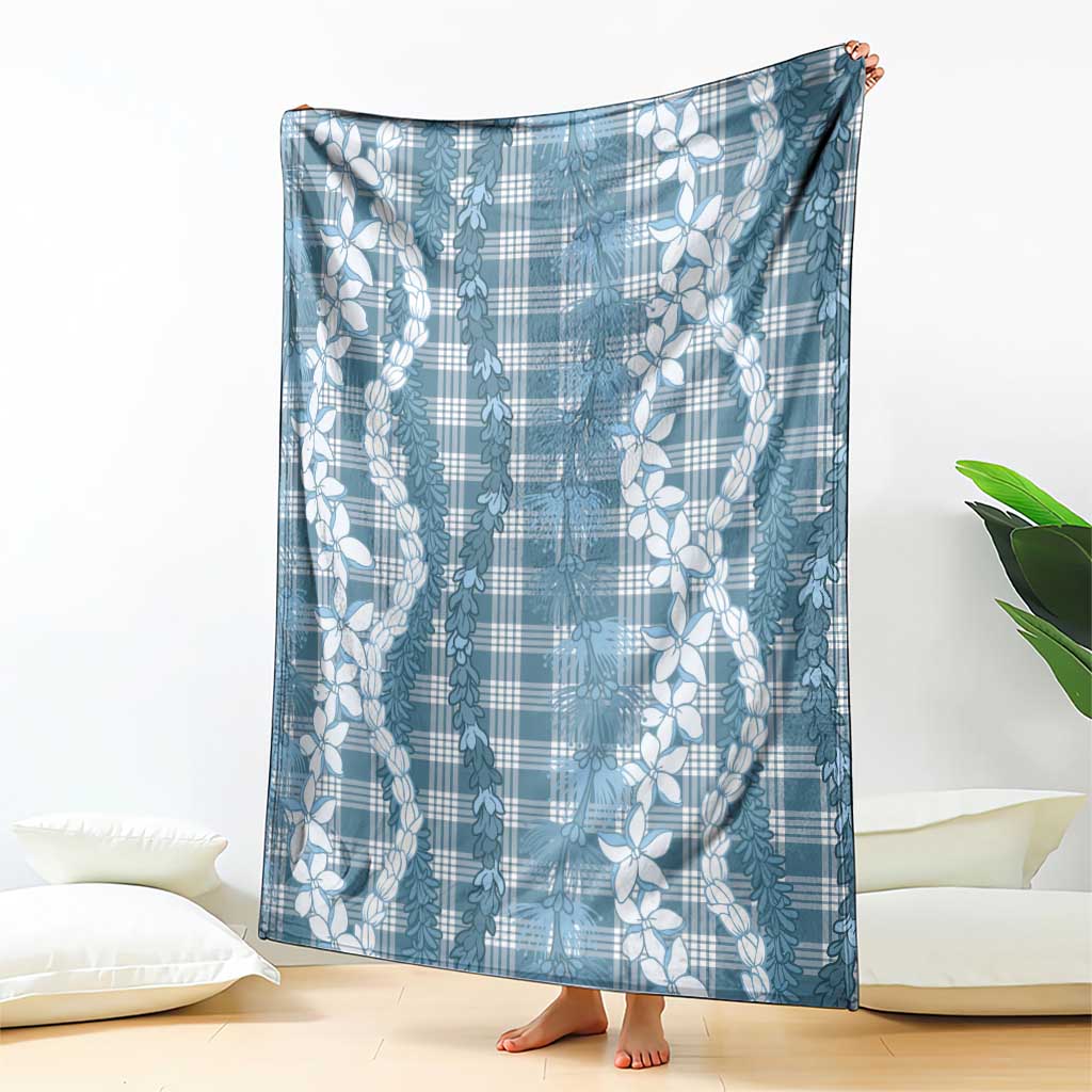 Hawaiian Ohia Lehua Lei Blanket Plaid Palaka Uliuli Omaomao Pattern - Polynesian Pride