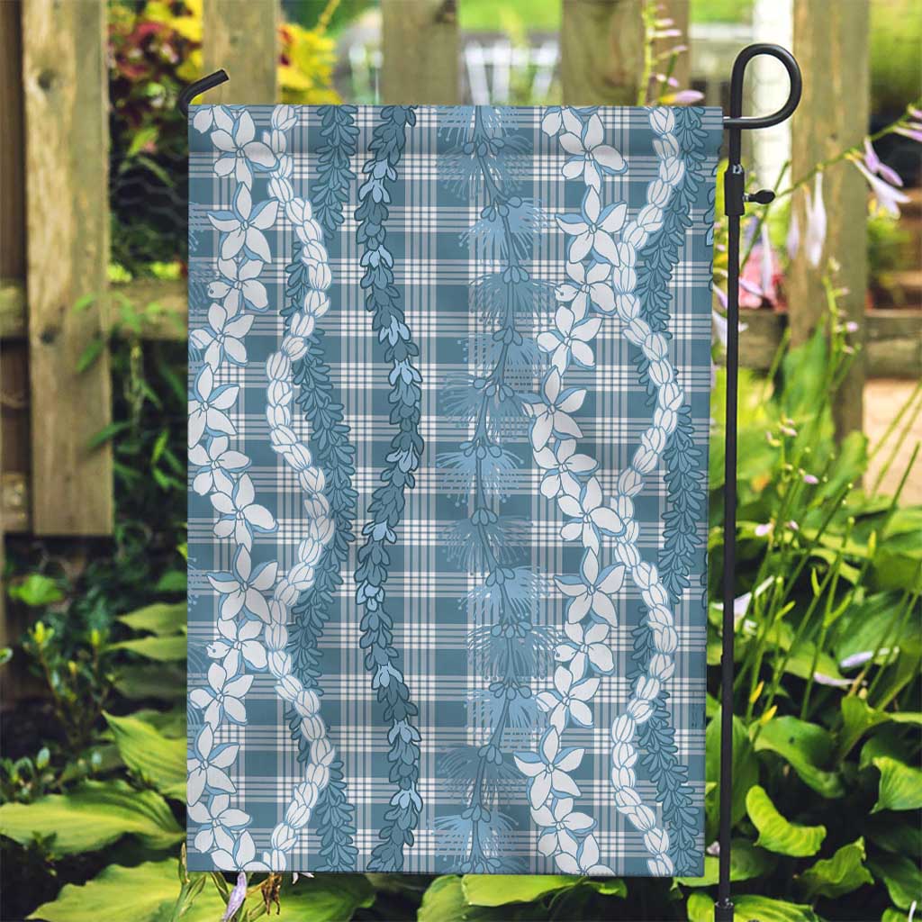 Hawaiian Ohia Lehua Lei Garden Flag Plaid Palaka Uliuli Omaomao Pattern - Polynesian Pride