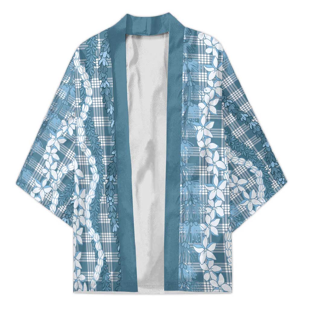Hawaiian Ohia Lehua Lei Kimono Plaid Palaka Uliuli Omaomao Pattern - Polynesian Pride