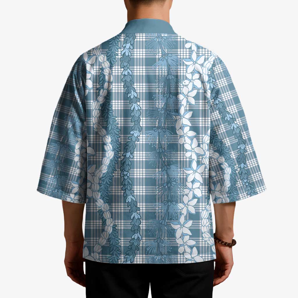 Hawaiian Ohia Lehua Lei Kimono Plaid Palaka Uliuli Omaomao Pattern - Polynesian Pride
