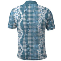 Hawaiian Ohia Lehua Lei Polo Shirt Plaid Palaka Uliuli Omaomao Pattern - Polynesian Pride