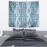 Hawaiian Ohia Lehua Lei Tapestry Plaid Palaka Uliuli Omaomao Pattern - Polynesian Pride
