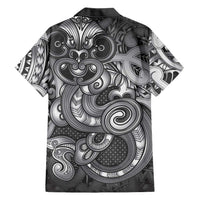 Aotearoa Maori Hei Tiki Family Matching Tank Maxi Dress and Hawaiian Shirt Kiwikiwi Kowhaiwhai Puhoro Motif