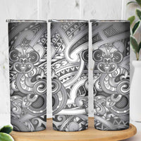 Aotearoa Maori Hei Tiki Skinny Tumbler Kiwikiwi Kowhaiwhai Puhoro Motif
