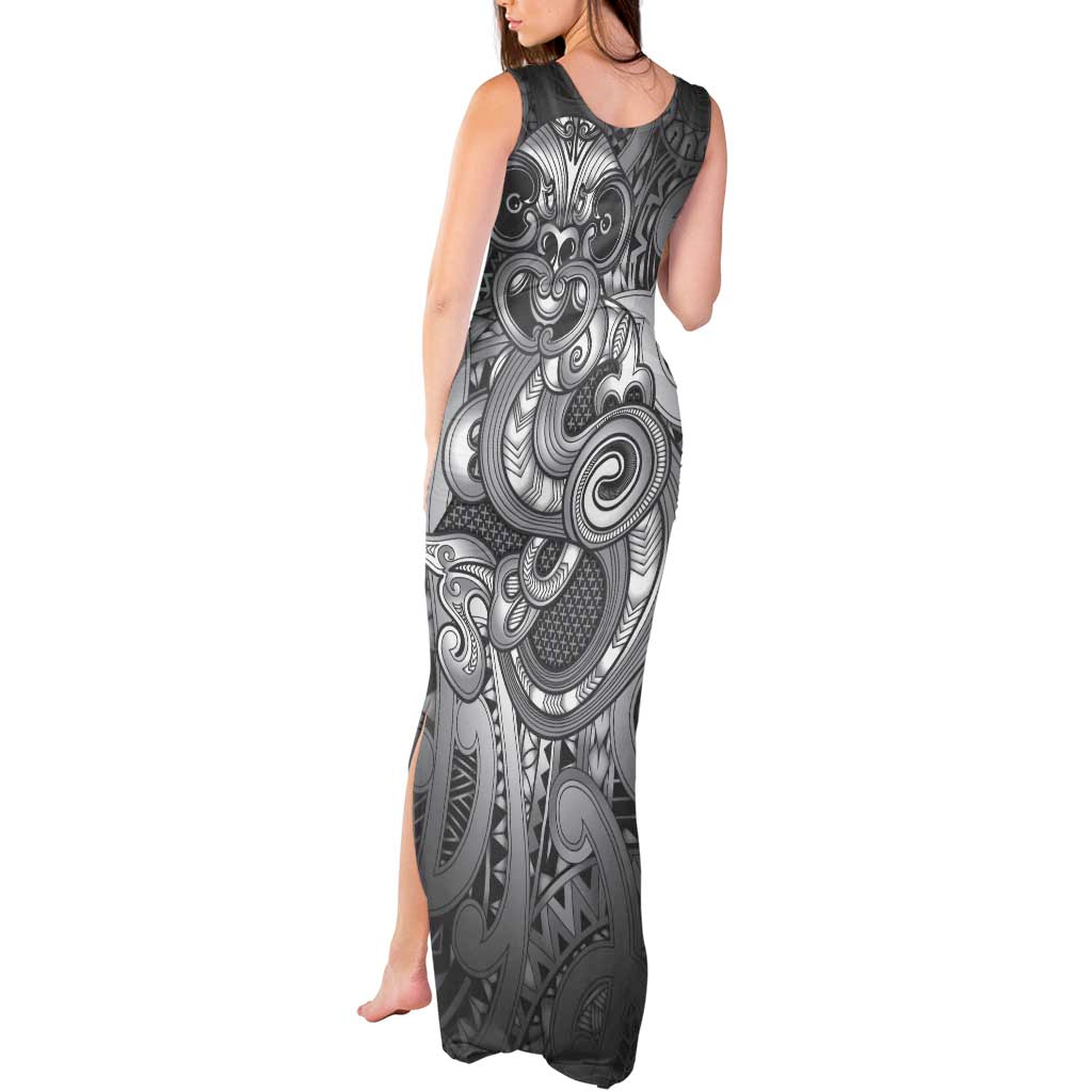 Aotearoa Maori Hei Tiki Tank Maxi Dress Kiwikiwi Kowhaiwhai Puhoro Motif LT9 - Polynesian Pride