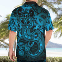 Aotearoa Maori Hei Tiki Hawaiian Shirt Kikorangi Kowhaiwhai Puhoro Motif LT9 - Polynesian Pride