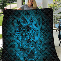 Aotearoa Maori Hei Tiki Quilt Kikorangi Kowhaiwhai Puhoro Motif