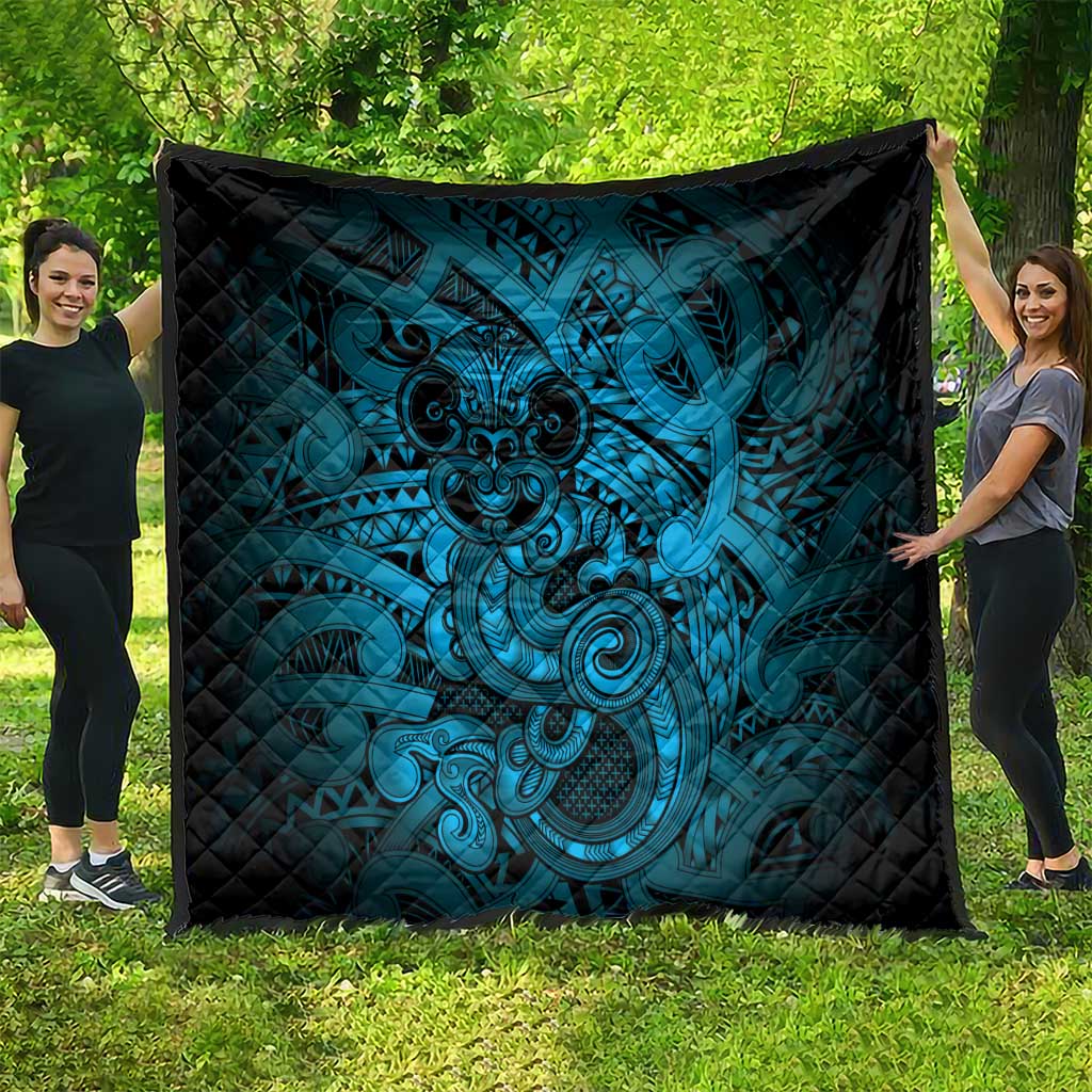 Aotearoa Maori Hei Tiki Quilt Kikorangi Kowhaiwhai Puhoro Motif