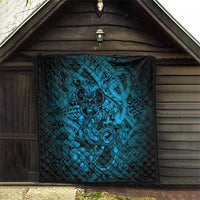 Aotearoa Maori Hei Tiki Quilt Kikorangi Kowhaiwhai Puhoro Motif