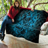 Aotearoa Maori Hei Tiki Quilt Kikorangi Kowhaiwhai Puhoro Motif