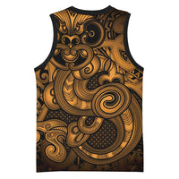 Aotearoa Maori Hei Tiki Basketball Jersey Koura Kowhaiwhai Puhoro Motif LT9 - Polynesian Pride