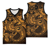 Aotearoa Maori Hei Tiki Basketball Jersey Koura Kowhaiwhai Puhoro Motif LT9 - Polynesian Pride