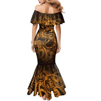 Aotearoa Maori Hei Tiki Family Matching Mermaid Dress and Hawaiian Shirt Koura Kowhaiwhai Puhoro Motif LT9 - Polynesian Pride