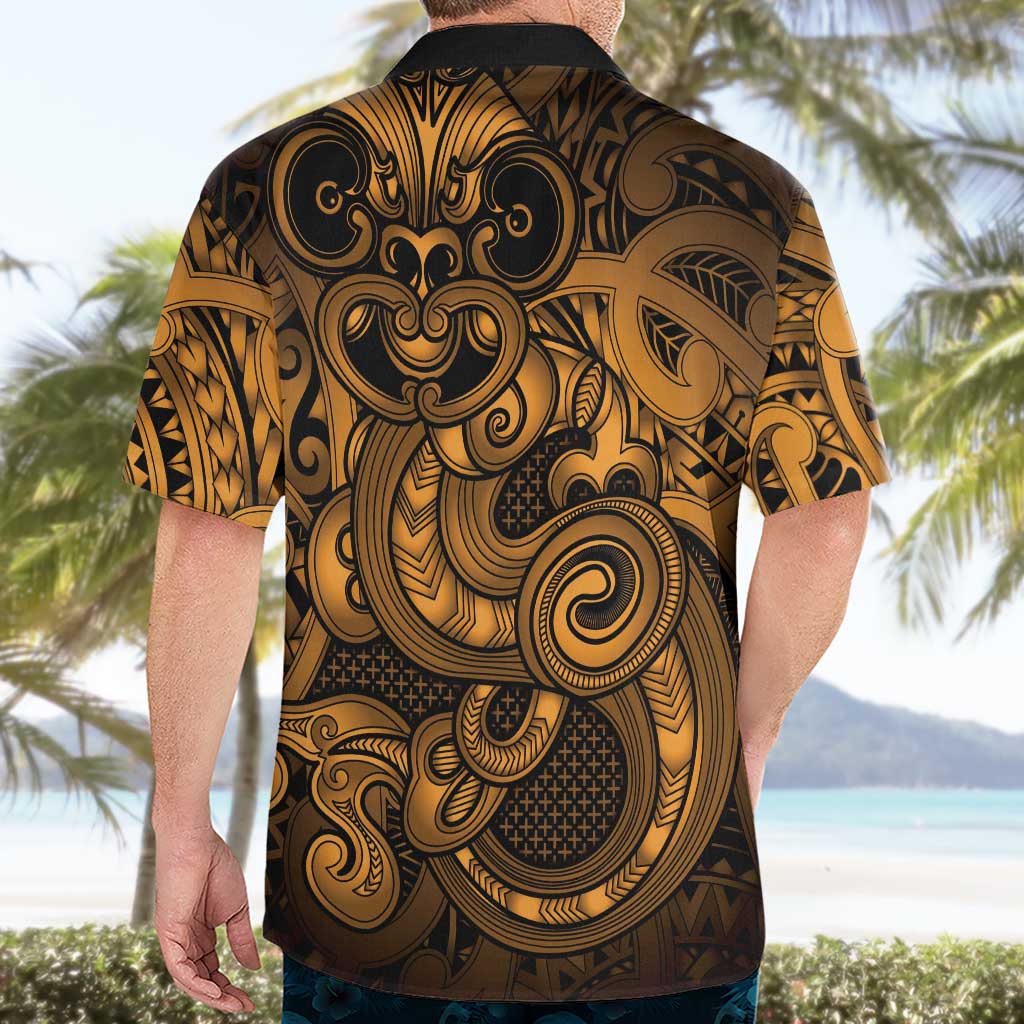 Aotearoa Maori Hei Tiki Hawaiian Shirt Koura Kowhaiwhai Puhoro Motif LT9 - Polynesian Pride