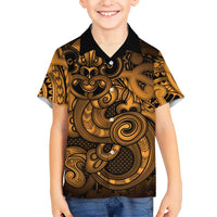 Aotearoa Maori Hei Tiki Hawaiian Shirt Koura Kowhaiwhai Puhoro Motif LT9 - Polynesian Pride