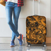 Aotearoa Maori Hei Tiki Luggage Cover Koura Kowhaiwhai Puhoro Motif LT9 - Polynesian Pride
