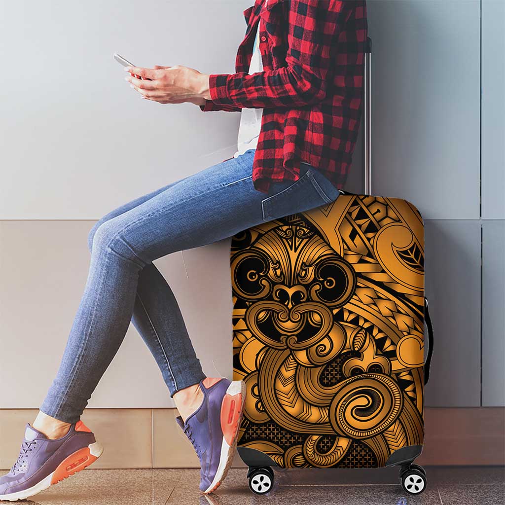 Aotearoa Maori Hei Tiki Luggage Cover Koura Kowhaiwhai Puhoro Motif LT9 - Polynesian Pride