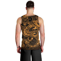 Aotearoa Maori Hei Tiki Men Tank Top Koura Kowhaiwhai Puhoro Motif