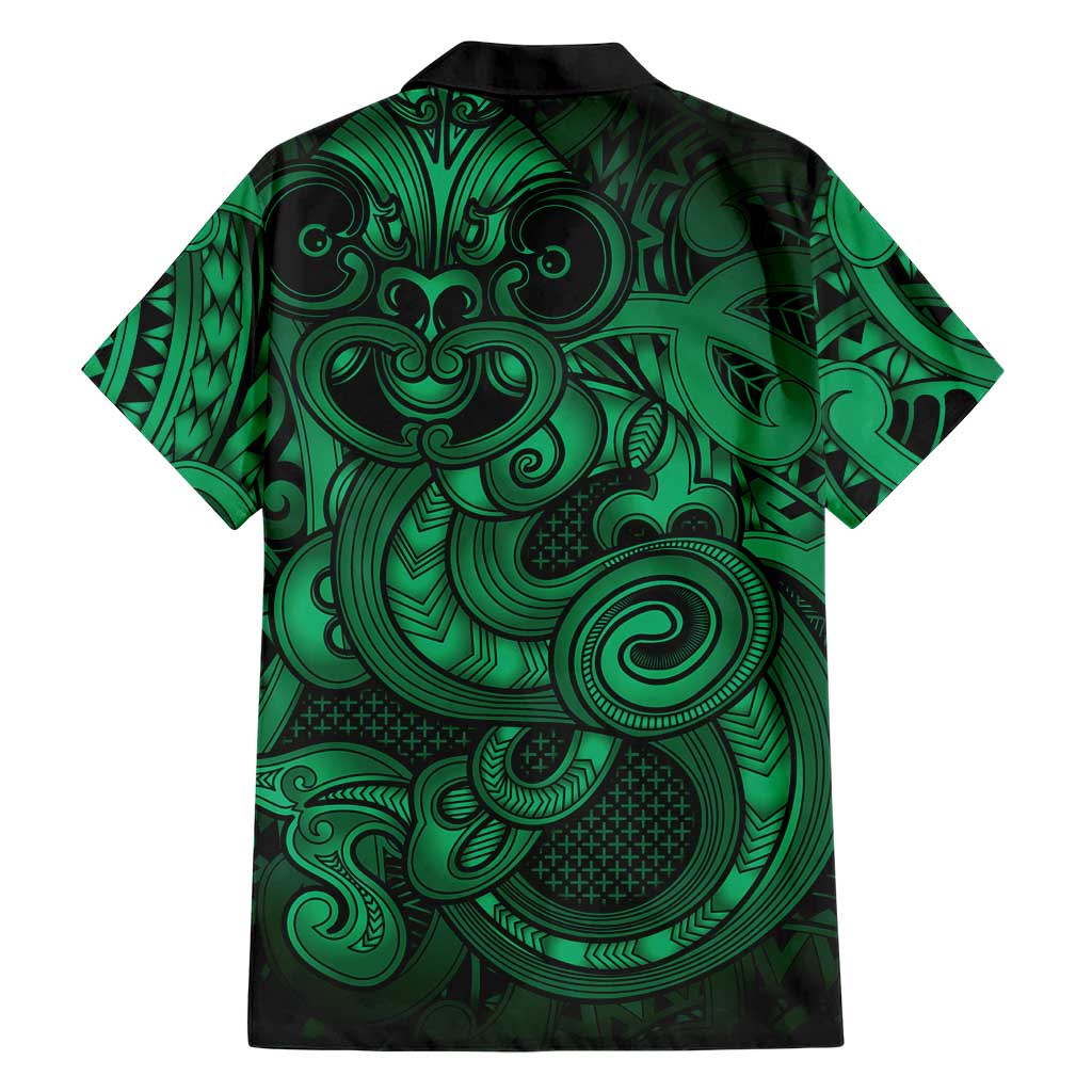 Aotearoa Maori Hei Tiki Hawaiian Shirt Kakariki Kowhaiwhai Puhoro Motif LT9 - Polynesian Pride