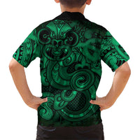 Aotearoa Maori Hei Tiki Hawaiian Shirt Kakariki Kowhaiwhai Puhoro Motif LT9 - Polynesian Pride