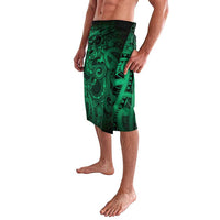 Aotearoa Maori Hei Tiki Lavalava Kakariki Kowhaiwhai Puhoro Motif