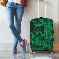 Aotearoa Maori Hei Tiki Luggage Cover Kakariki Kowhaiwhai Puhoro Motif LT9 - Polynesian Pride
