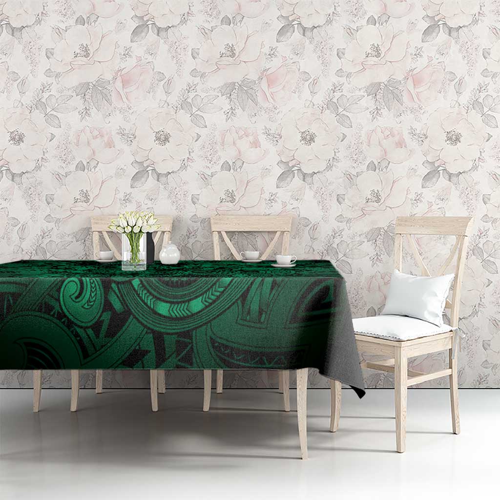 Aotearoa Maori Hei Tiki Tablecloth Kakariki Kowhaiwhai Puhoro Motif LT9 - Polynesian Pride