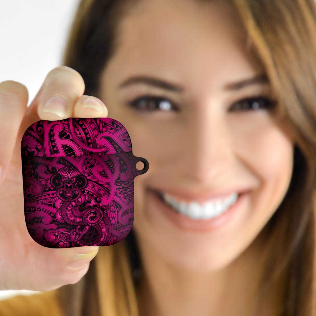 Aotearoa Maori Hei Tiki AirPods Case Mawhero Kowhaiwhai Puhoro Motif
