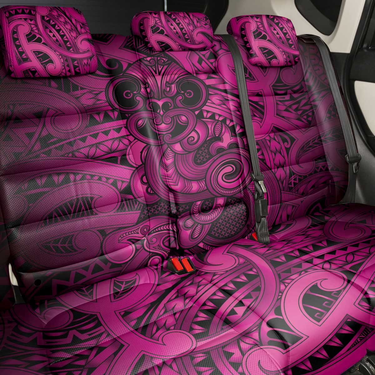 Aotearoa Maori Hei Tiki Back Car Seat Cover Mawhero Kowhaiwhai Puhoro Motif LT9 - Polynesian Pride
