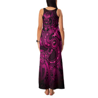 Aotearoa Maori Hei Tiki Family Matching Tank Maxi Dress and Hawaiian Shirt Mawhero Kowhaiwhai Puhoro Motif LT9 - Polynesian Pride