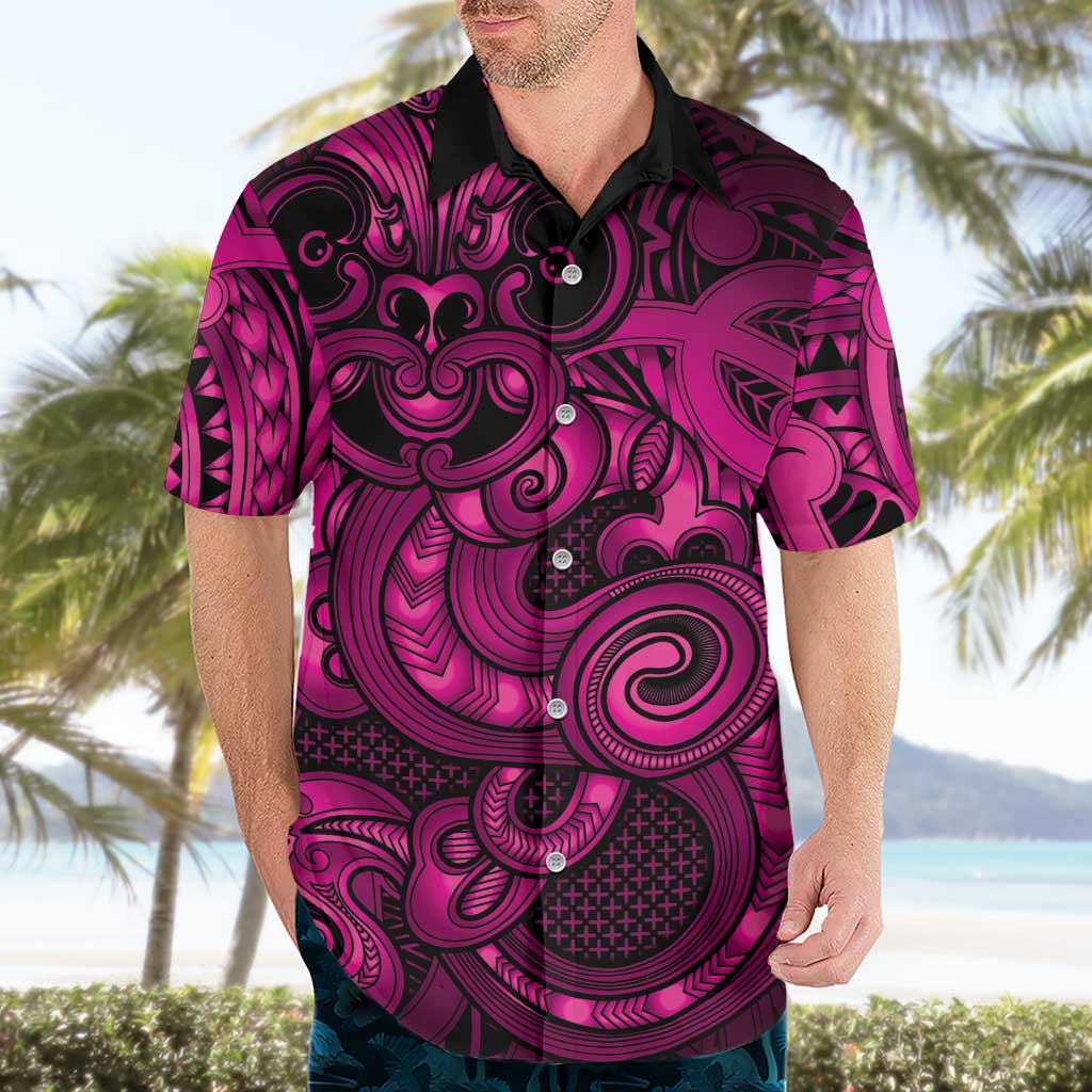 Aotearoa Maori Hei Tiki Hawaiian Shirt Mawhero Kowhaiwhai Puhoro Motif LT9 - Polynesian Pride