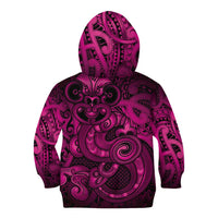 Aotearoa Maori Hei Tiki Kid Hoodie Mawhero Kowhaiwhai Puhoro Motif LT9 - Polynesian Pride