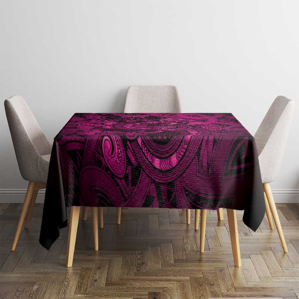 Aotearoa Maori Hei Tiki Tablecloth Mawhero Kowhaiwhai Puhoro Motif