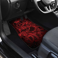 Aotearoa Maori Hei Tiki Car Mats Whero Kowhaiwhai Puhoro Motif