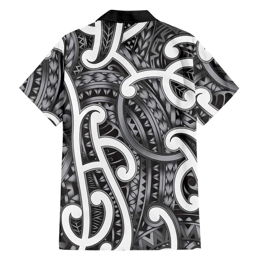 Aotearoa Maori Kowhaiwhai Family Matching Long Sleeve Bodycon Dress and Hawaiian Shirt Kiwikiwi Puhoro and Patiki
