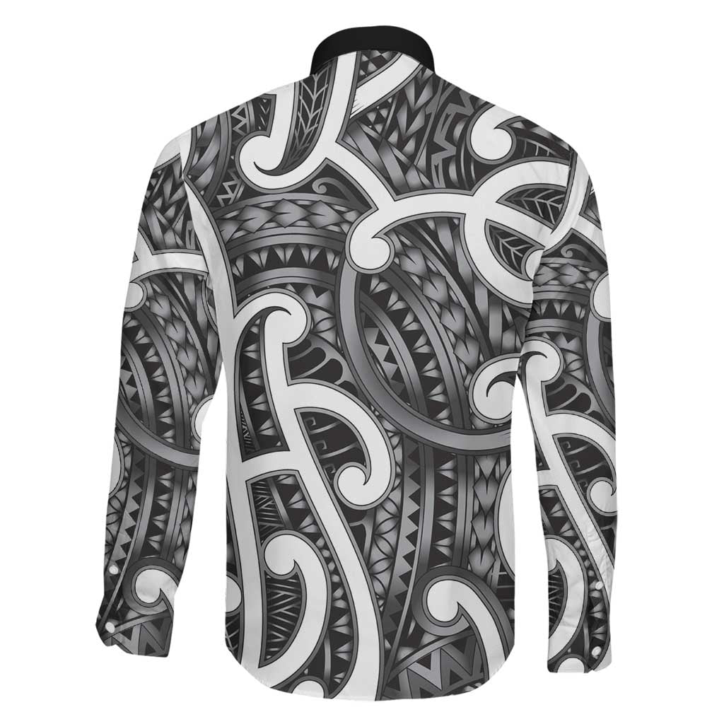 Aotearoa Maori Kowhaiwhai Family Matching Off The Shoulder Long Sleeve Dress and Hawaiian Shirt Kiwikiwi Puhoro and Patiki