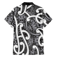 Aotearoa Maori Kowhaiwhai Family Matching Summer Maxi Dress and Hawaiian Shirt Kiwikiwi Puhoro and Patiki