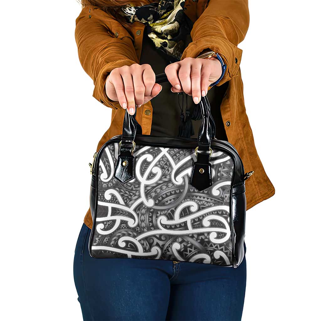Aotearoa Maori Kowhaiwhai Shoulder Handbag Kiwikiwi Puhoro and Patiki