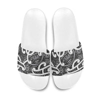 Aotearoa Maori Kowhaiwhai Slide Sandals Kiwikiwi Puhoro and Patiki