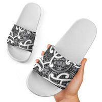 Aotearoa Maori Kowhaiwhai Slide Sandals Kiwikiwi Puhoro and Patiki