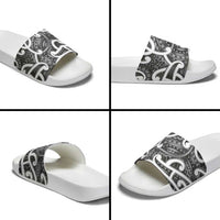 Aotearoa Maori Kowhaiwhai Slide Sandals Kiwikiwi Puhoro and Patiki