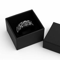 Aotearoa Maori Kowhaiwhai Spinner Ring Kiwikiwi Puhoro and Patiki