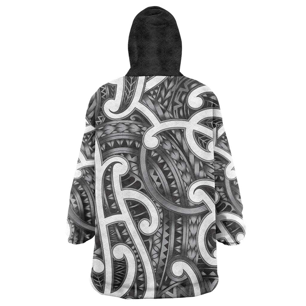 Aotearoa Maori Kowhaiwhai Wearable Blanket Hoodie Kiwikiwi Puhoro and Patiki LT9 - Polynesian Pride