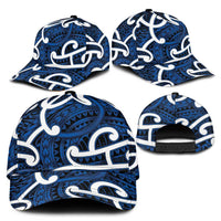 Aotearoa Maori Kowhaiwhai Classic Cap Kikorangi Puhoro and Patiki
