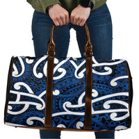 Aotearoa Maori Kowhaiwhai Travel Bag Kikorangi Puhoro and Patiki
