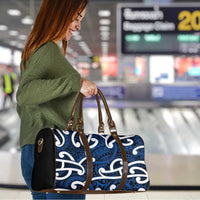 Aotearoa Maori Kowhaiwhai Travel Bag Kikorangi Puhoro and Patiki